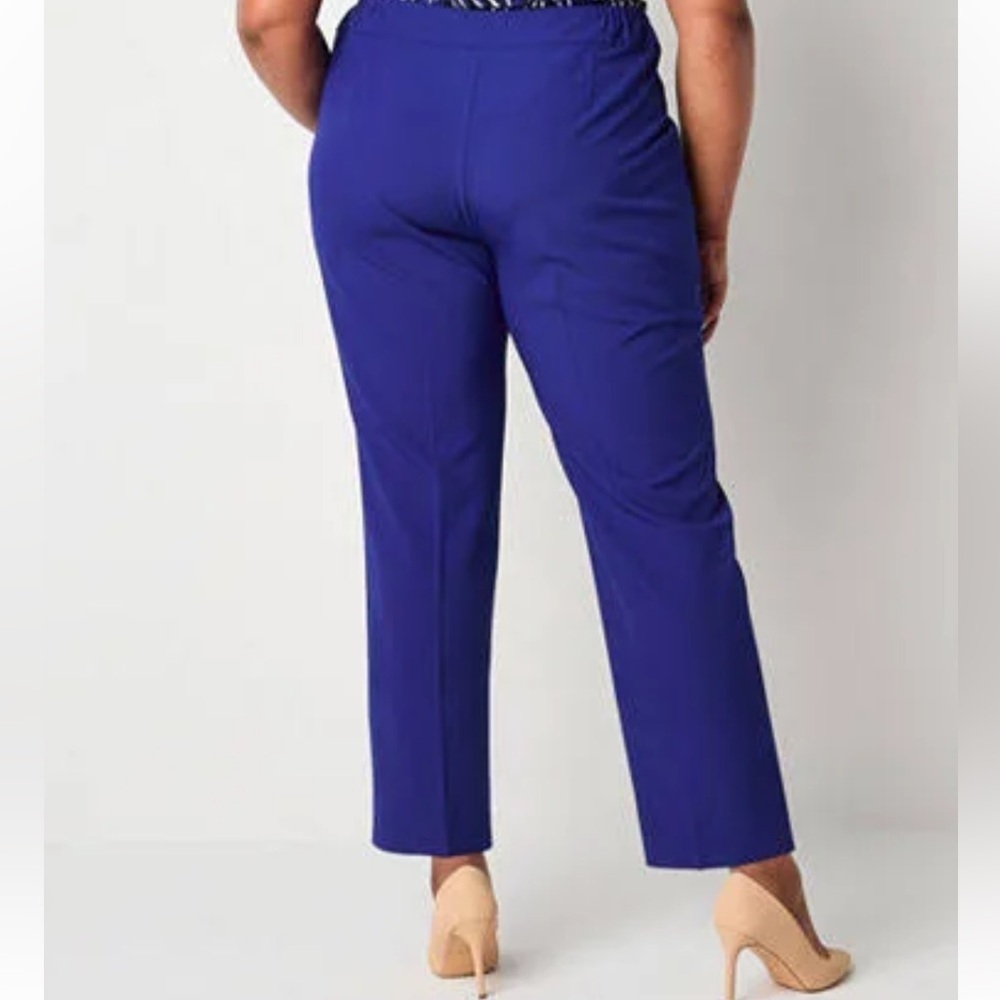 Vibrant Royal Blue Evan Piccone Size 12 Women's Professional Tailored Trousers - Picture 7 of 9